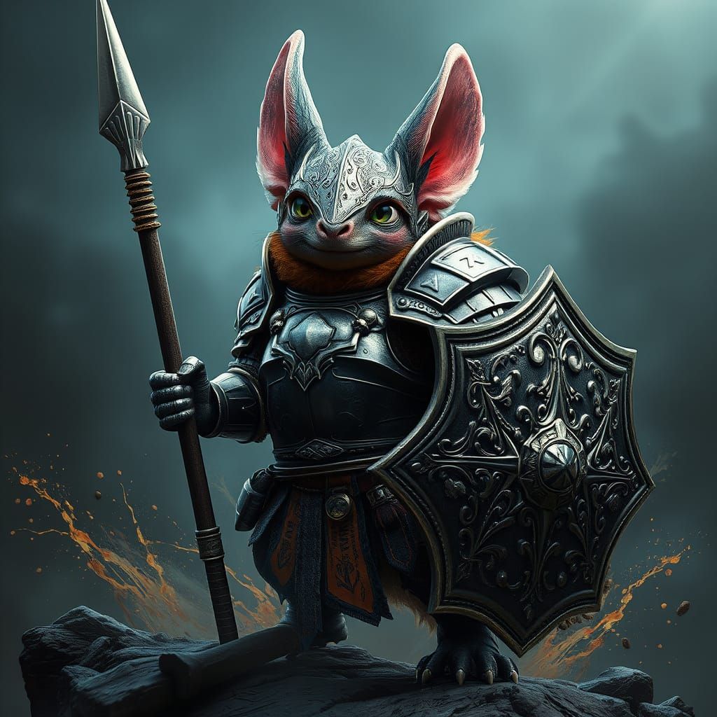 Chinchilla Knight in Armor