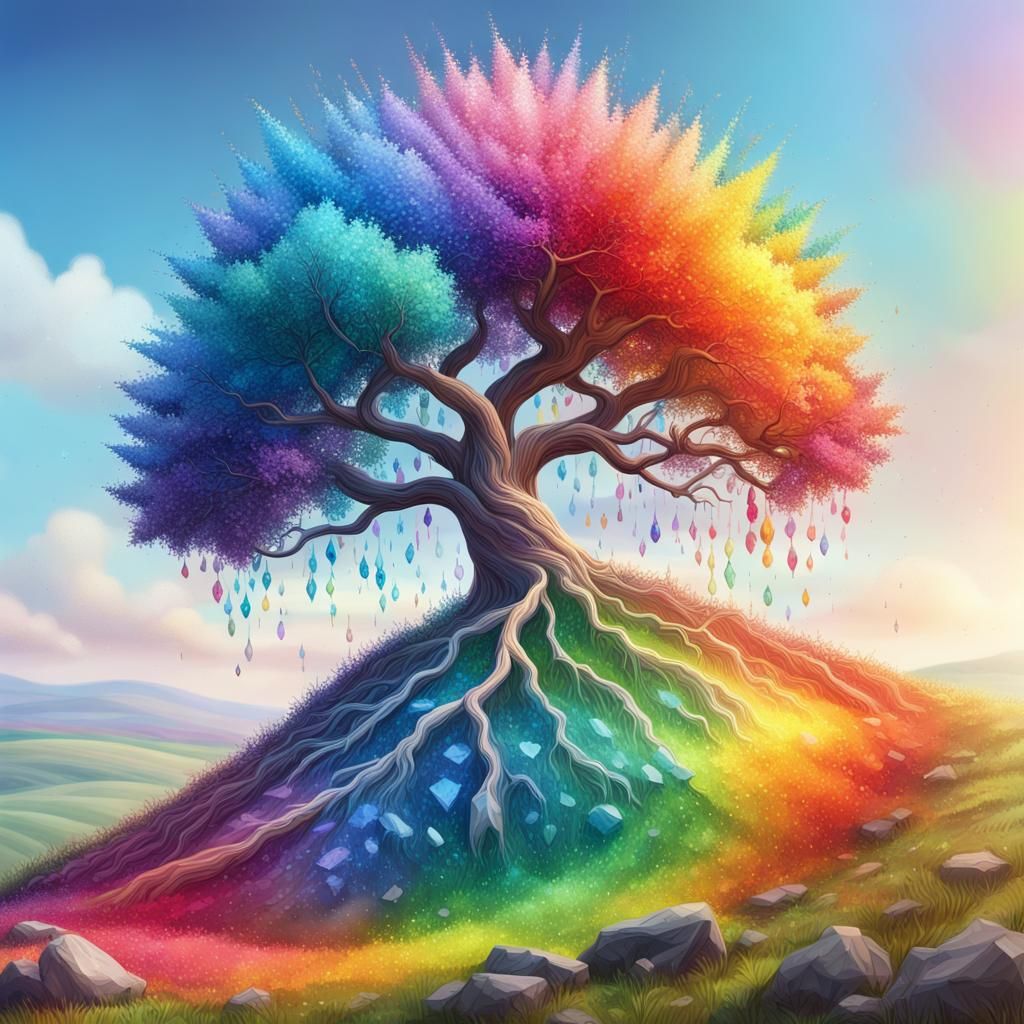 Tree of crystals