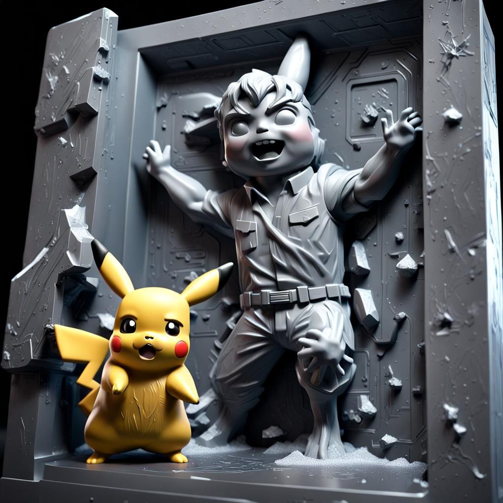 Pikachu in Carbonite: A Star Wars Pokémon Mashup