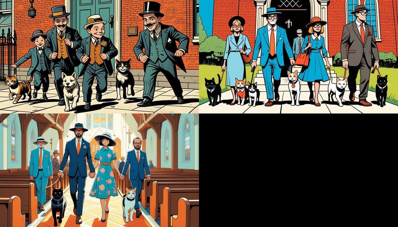 Faithful Fidos at Feline Church