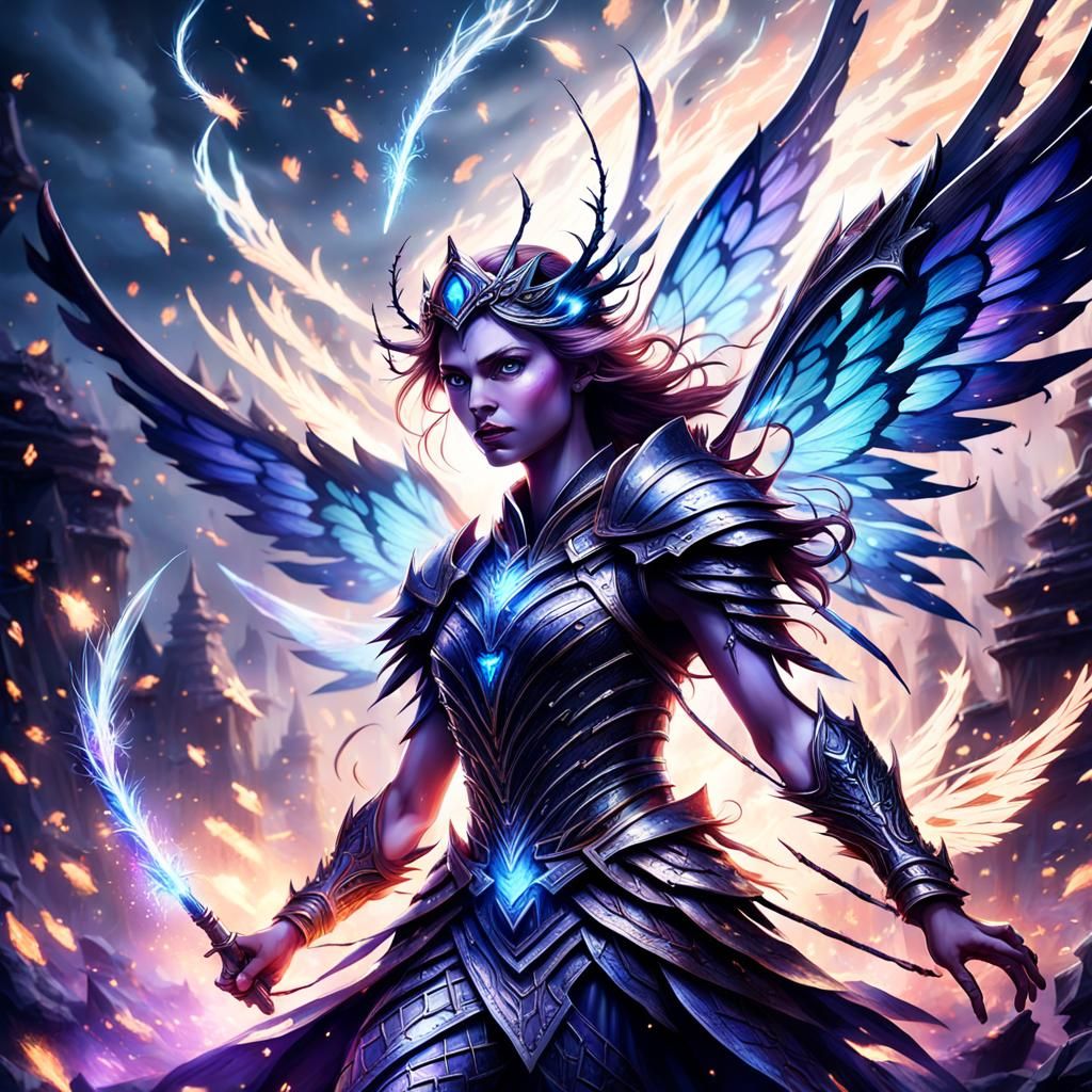 Fairy Queen Ascends: Fantasy Concept Art