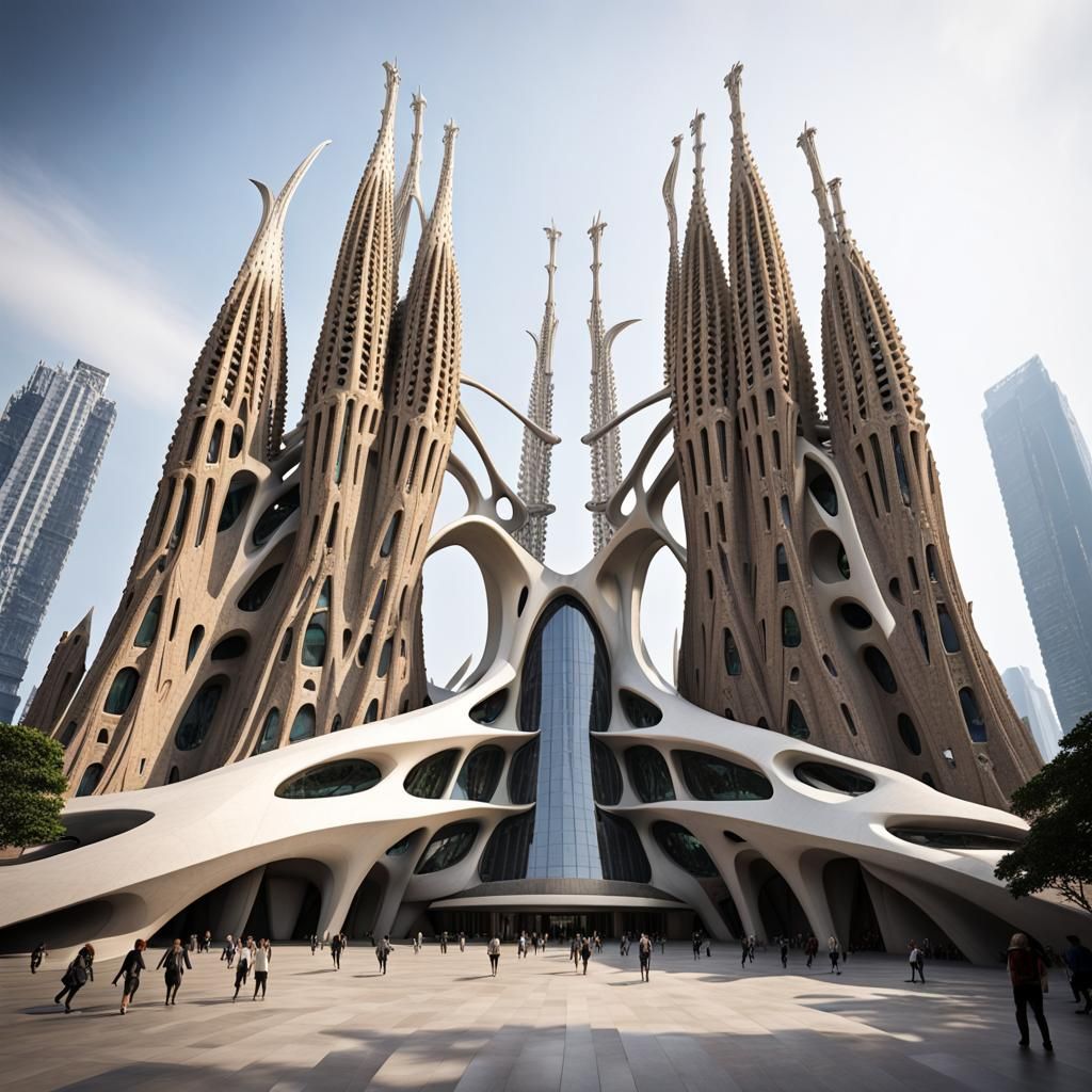 Futuristic Monumental Entrance Design