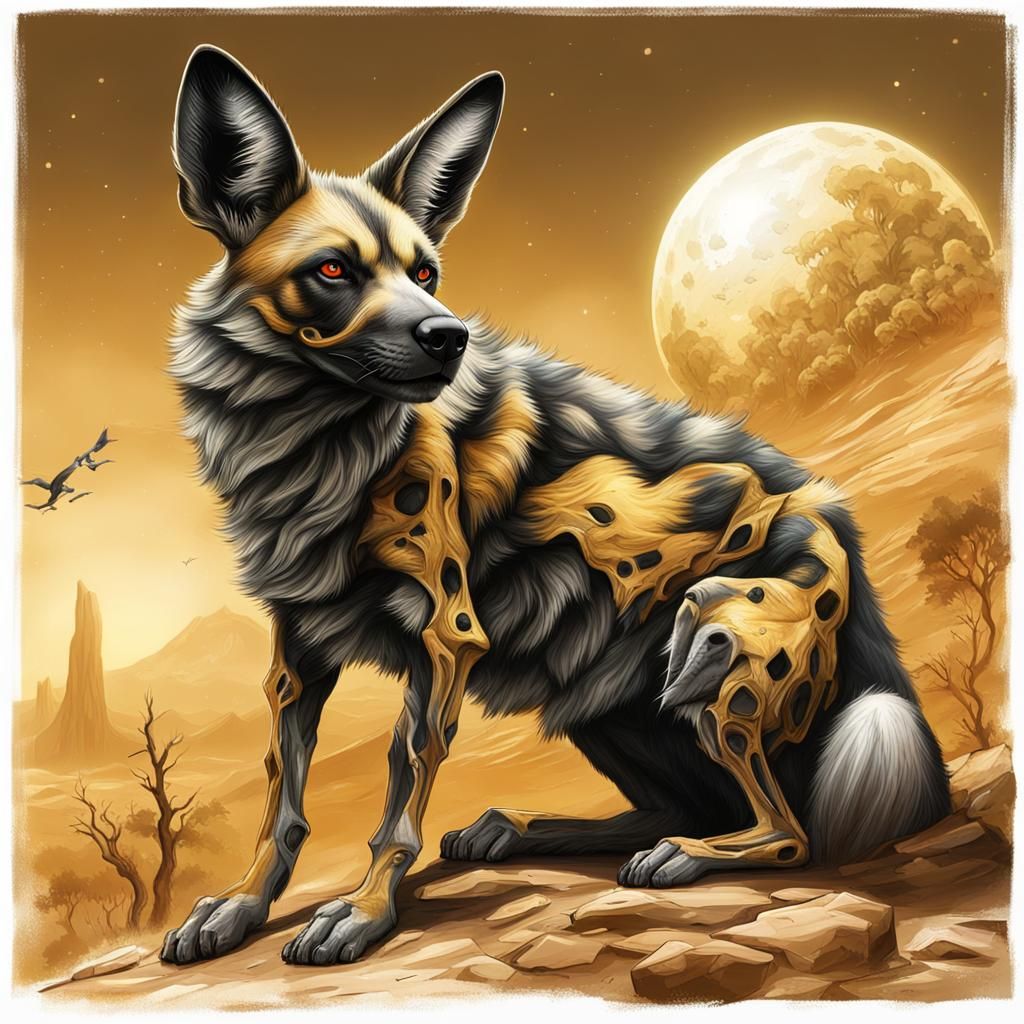 Exoplanet: Alien Wolves in Speculative Xenobiology Art