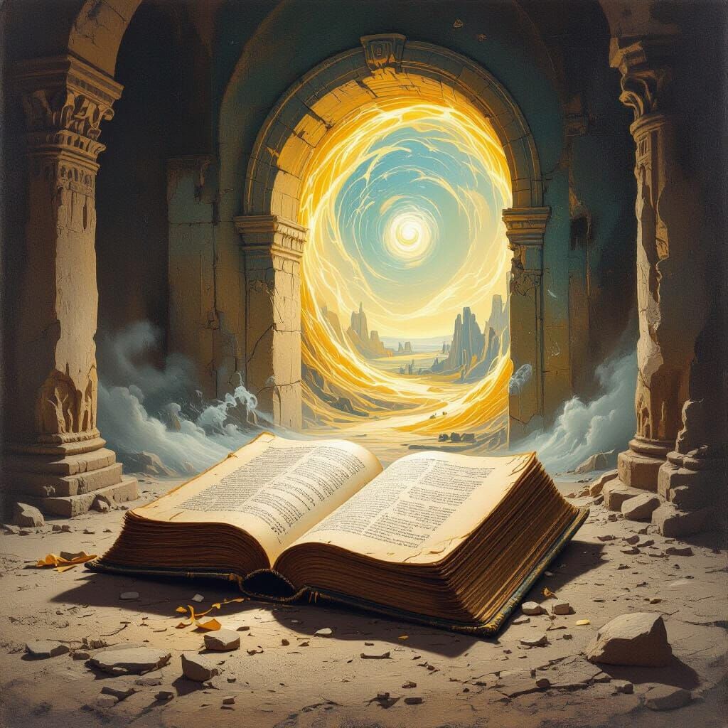 Golden Portal Book in Forgotten Temple