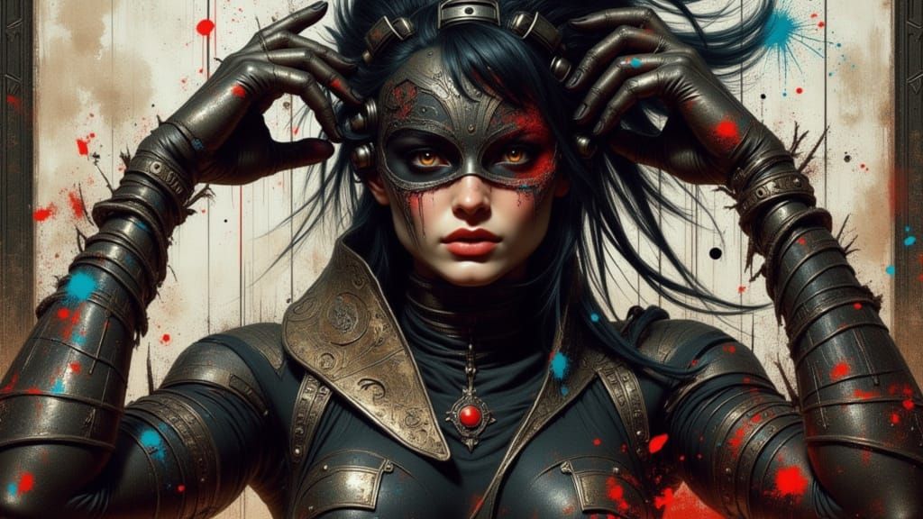 Metropolis Portrait in Dynamic Triadic Colors