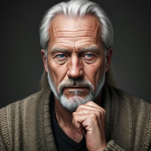 Scandinavian Elder Teaches Children Wisdom