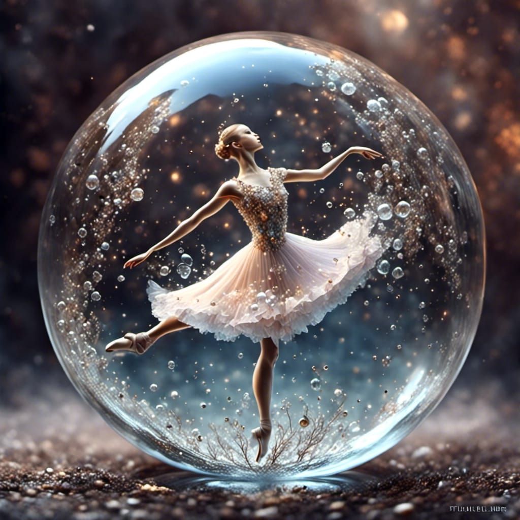 Ballerina in a bubble 🖤