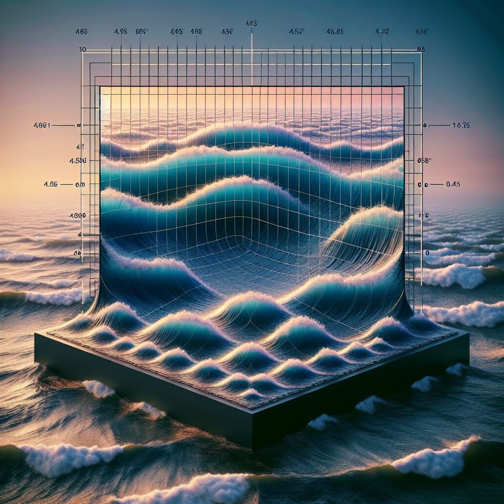 Square Sea Waves in Hyperrealistic Detail