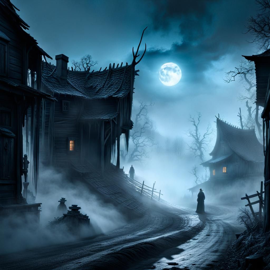 night in haunted village