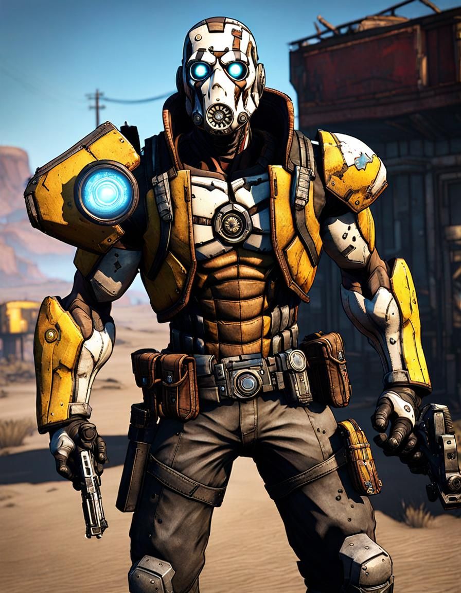 Borderlands Psycho Character in Hyper-Detailed Style