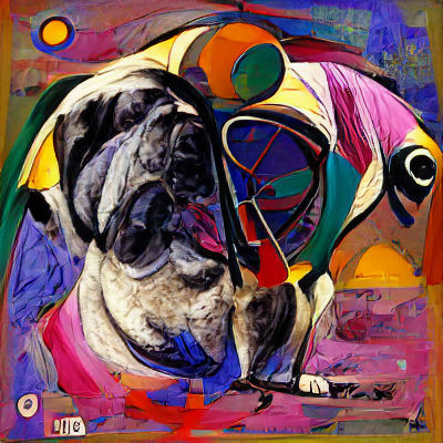 Cute Pug Portrait