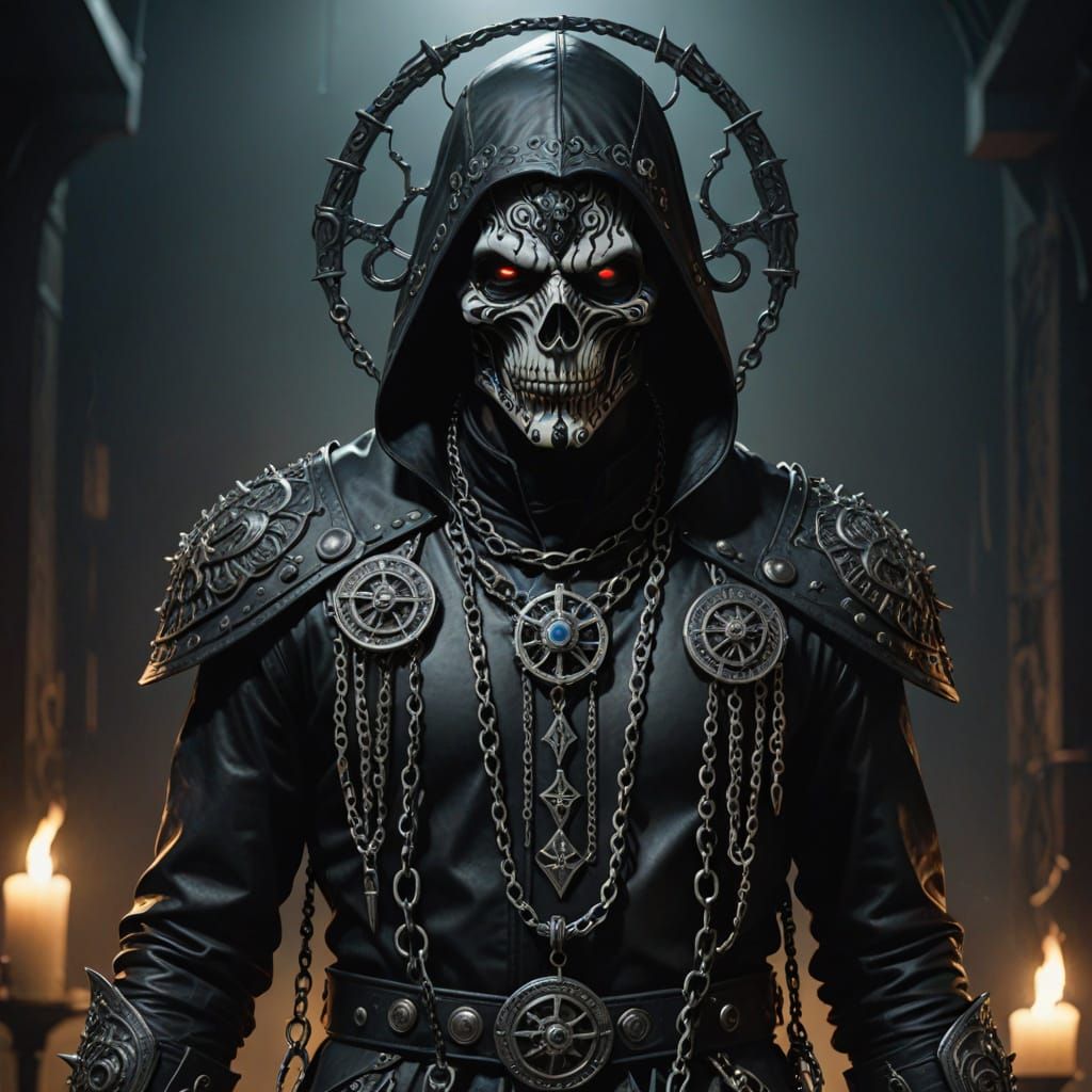 Sinister Cenobite Figure with Butcher Tools