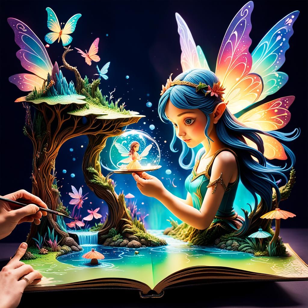 Magical Fairy World Pop-Up Book: Detailed Concept Art