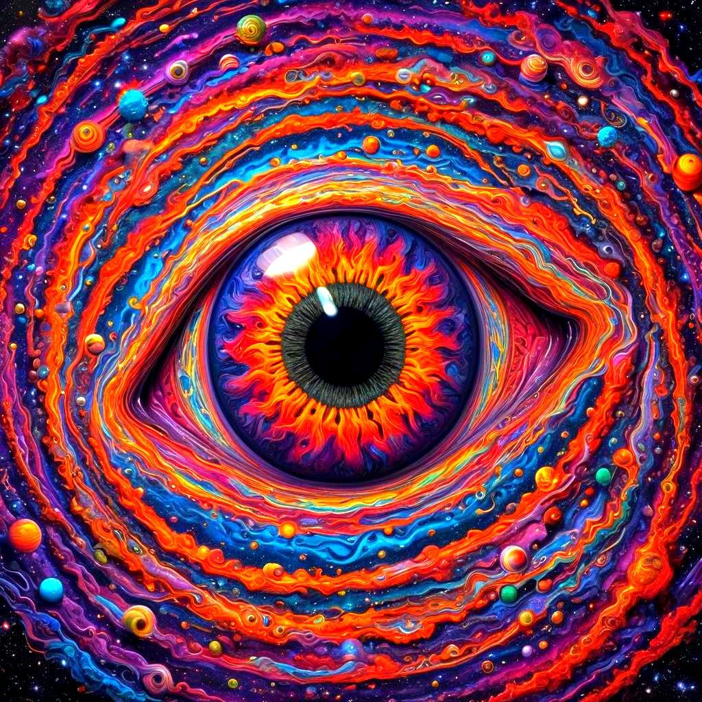 Psychedelic Eye Planet: A Cosmic Masterpiece