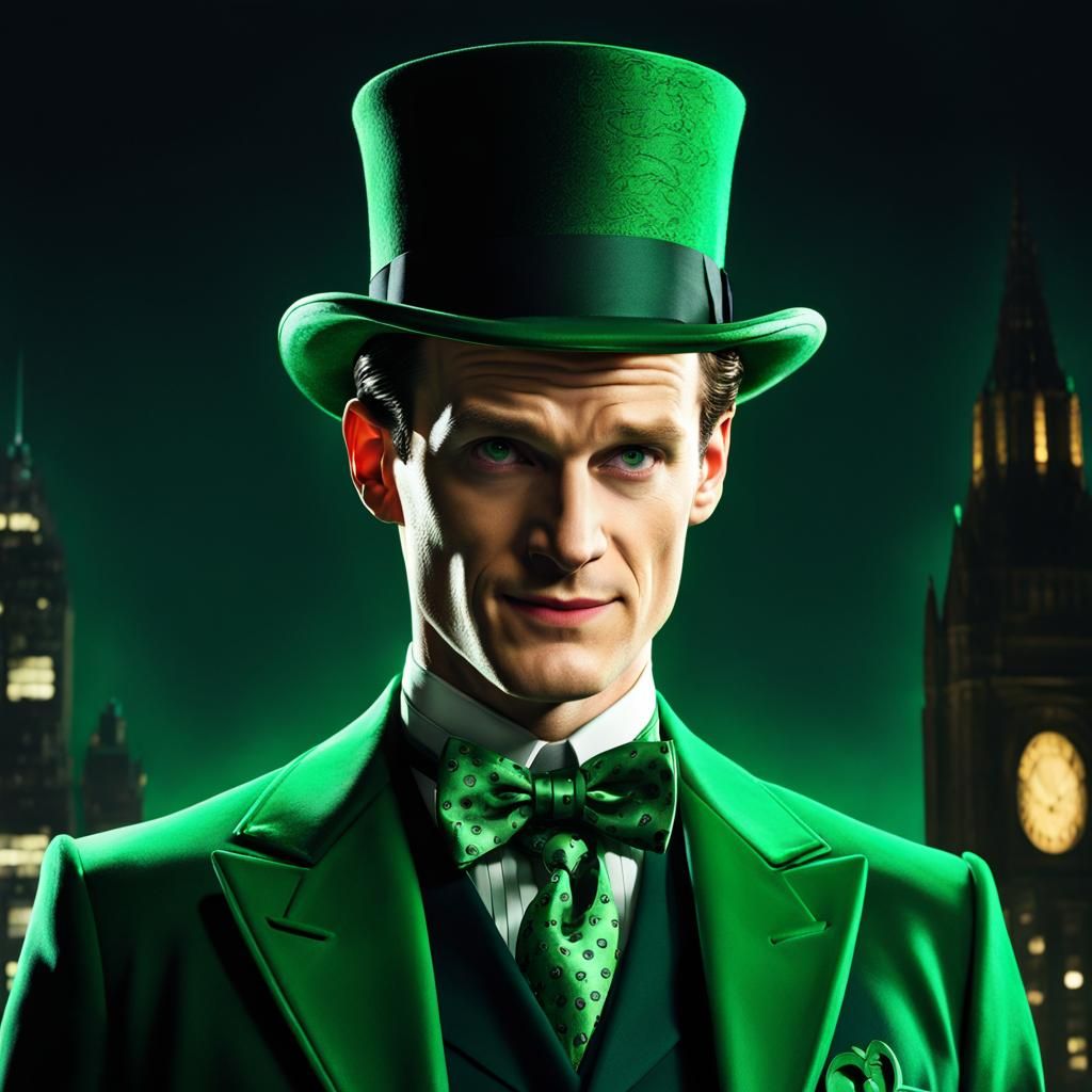 The Riddler in Gotham: Ultrarealistic Digital Art