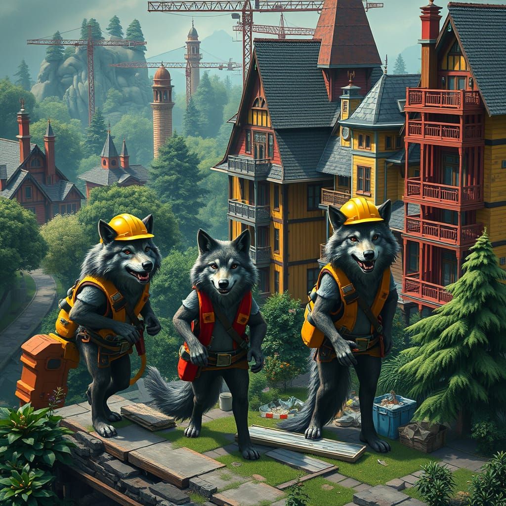 Wolves Build Sustainable University Housing in Fantastical A...