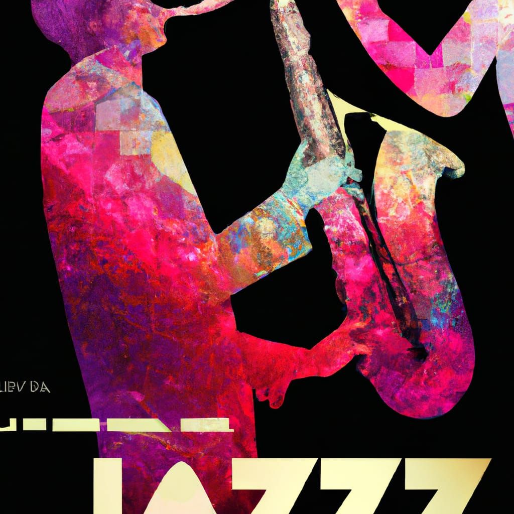 Jazz Saxophonist in Art Deco Style