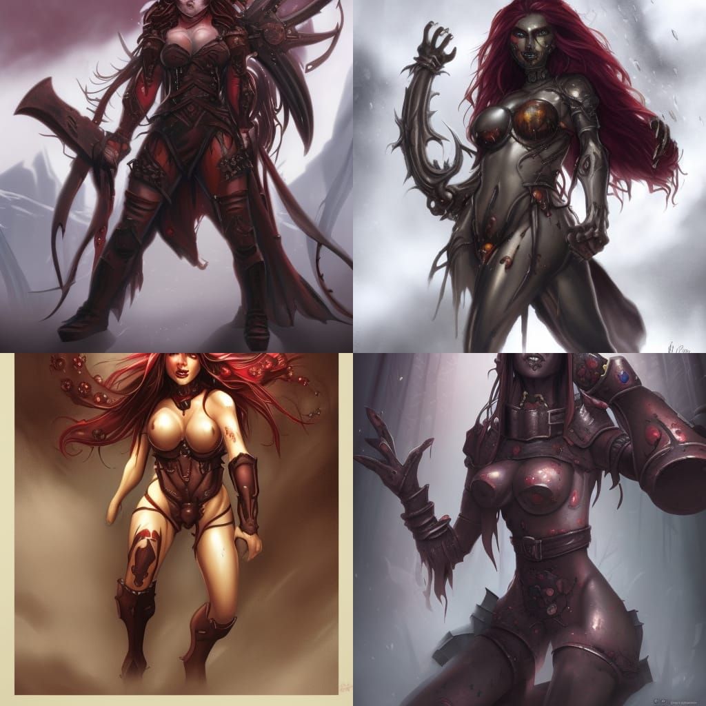 Vampiric Iron Maiden Golem Portrait