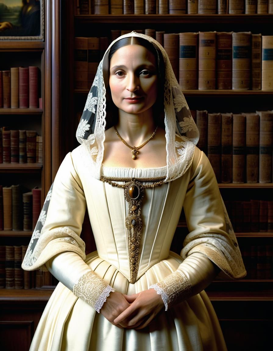 Mona Lisa as an Elderly English Writer