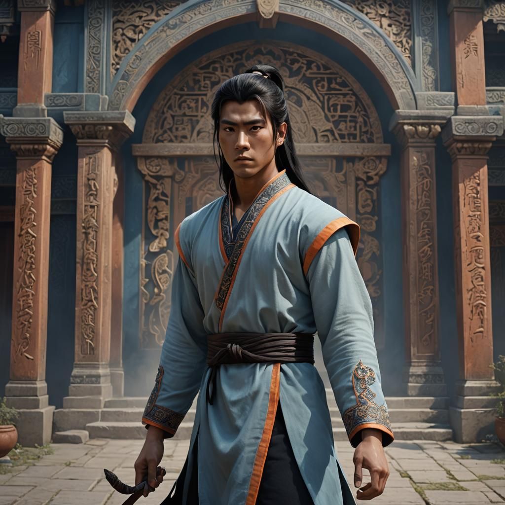 Anime-Inspired Asian Male Superhero in Unreal Engine 5