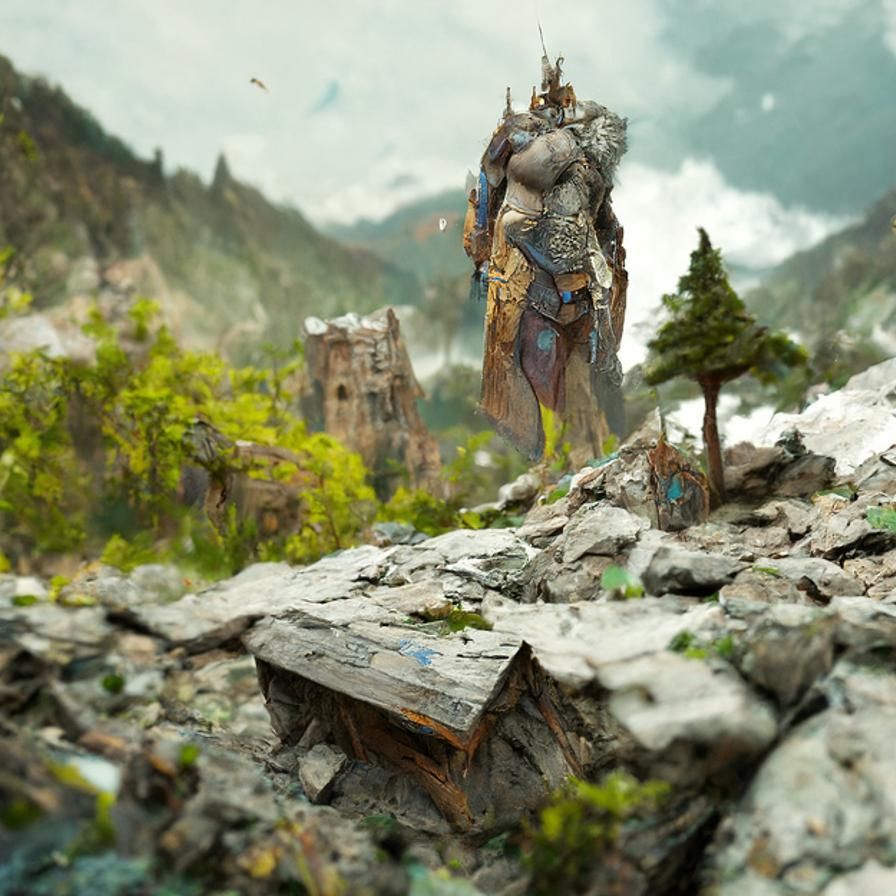 Post-Apocalyptic Lynx King in Detailed Digital Art