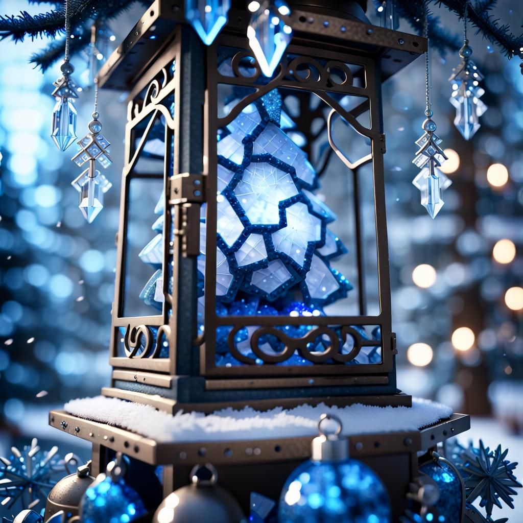 "Lantern Crystal Christmas Tree"