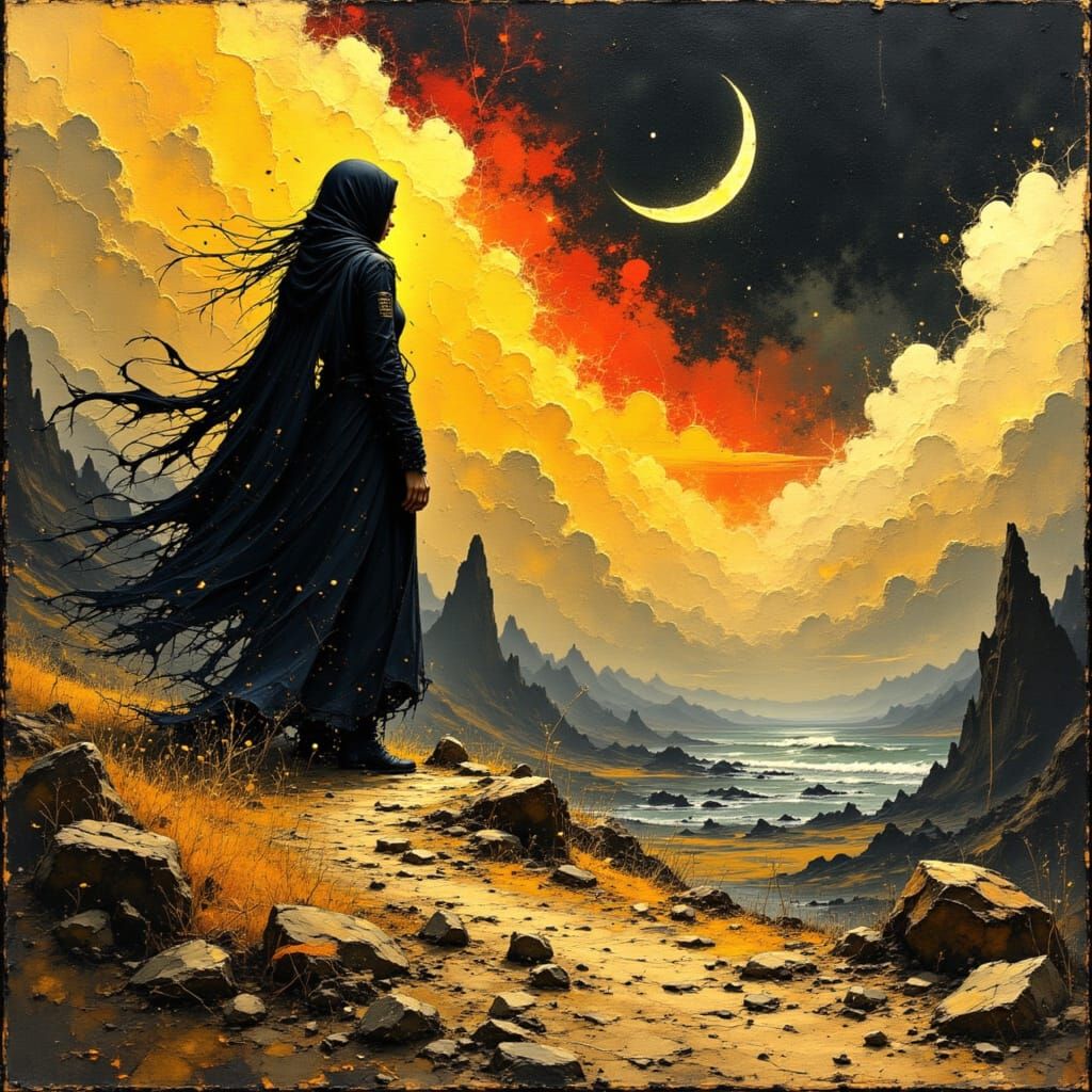 Death in Geometric Realm: 3D Digital Art