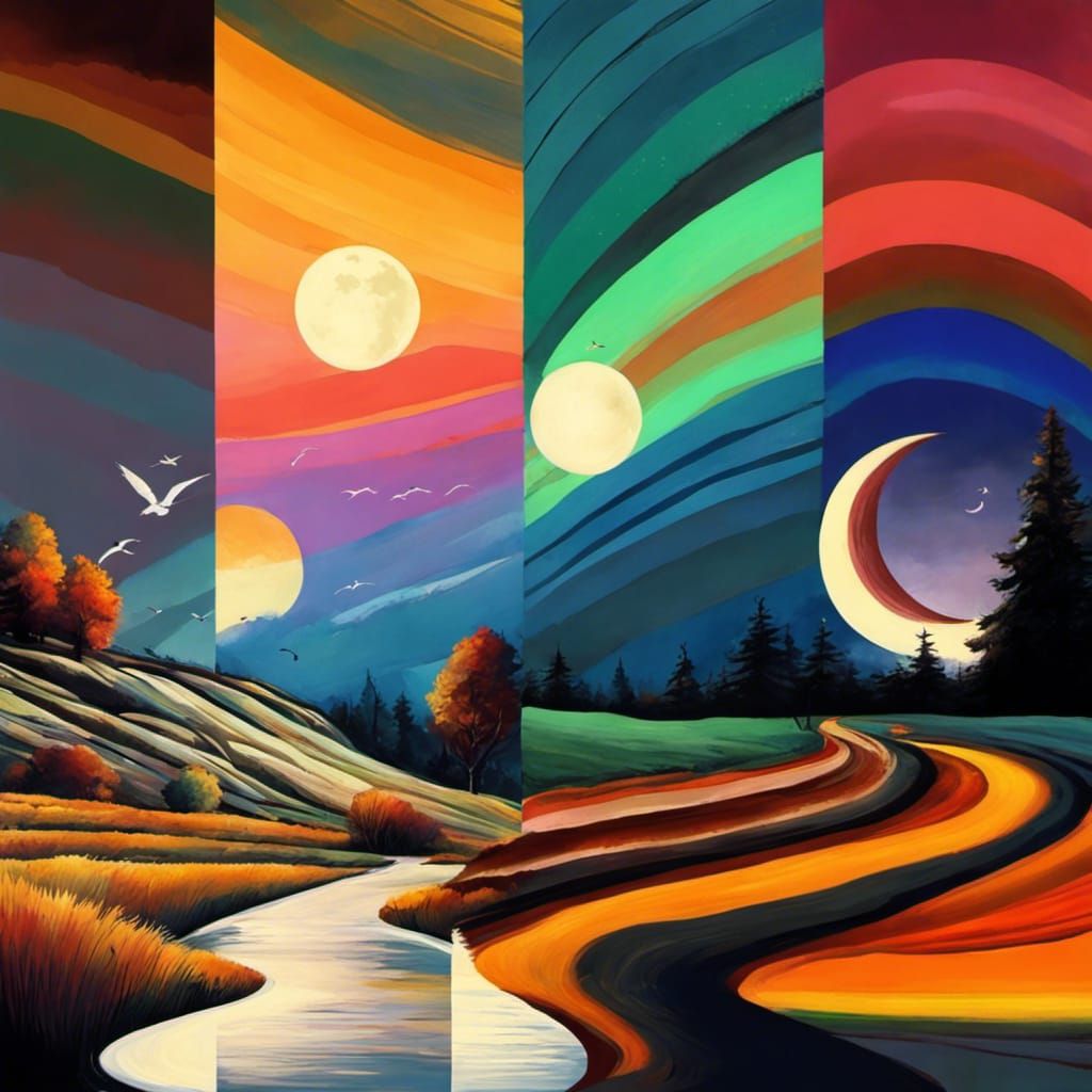 Seasons Painted: A Volumetric Light Masterpiece