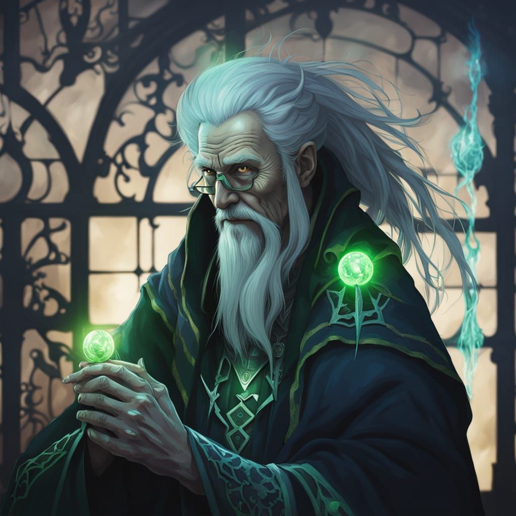 Anime Portrait: Light Wizard Versus Necromancer