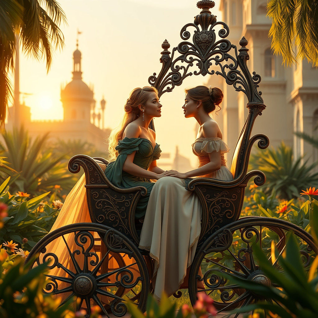 Medieval Dream: Women in Love at Dawn