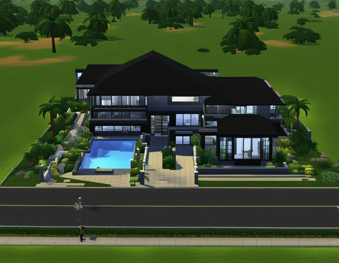 Modern House Design for Sims 2
