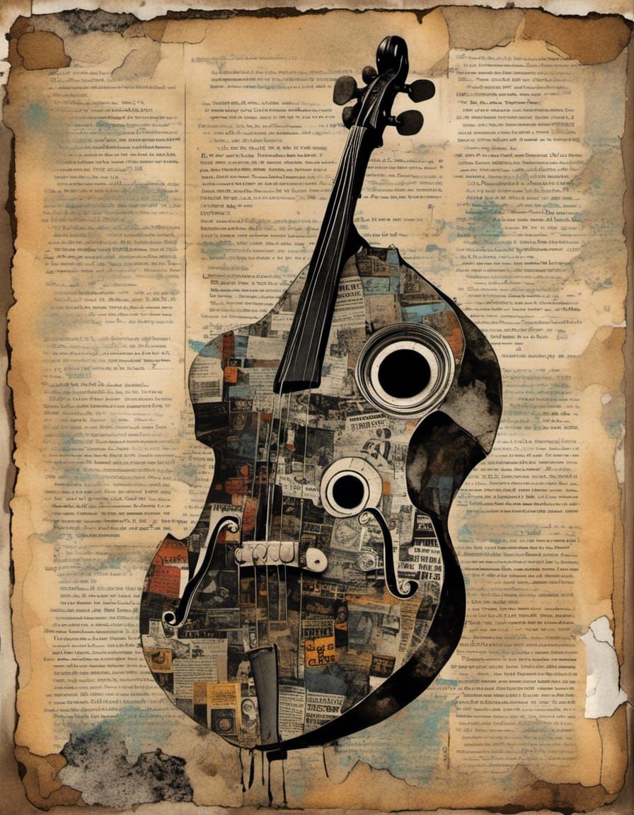 Abstract Collage in Avant-Garde Style