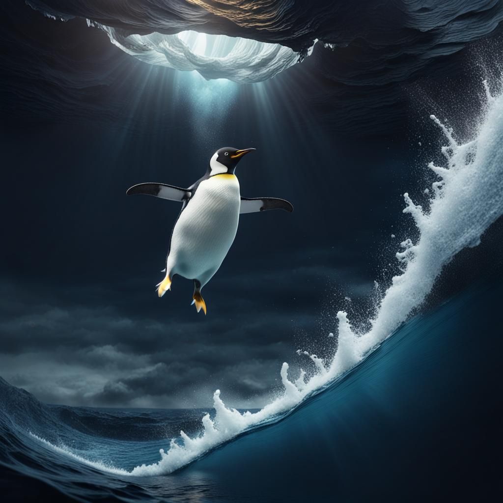 Trenscendent Penguin