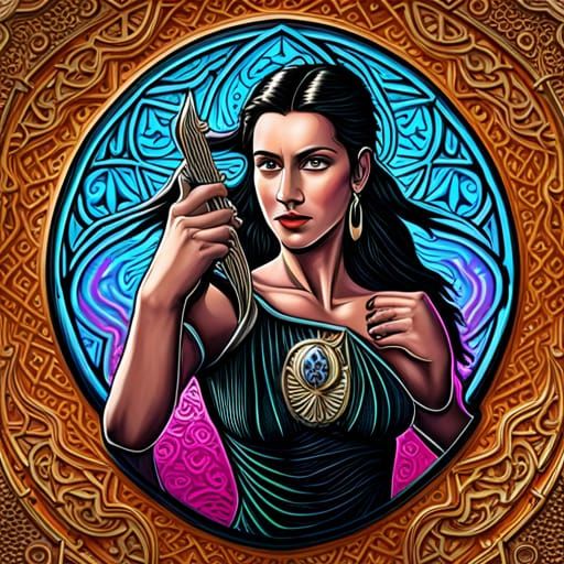 Shiva Fairy in Chainmail in Prismatic Pastel Colors