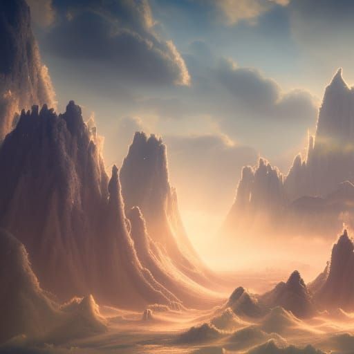 Dream Clouds in Detailed Matte Painting
