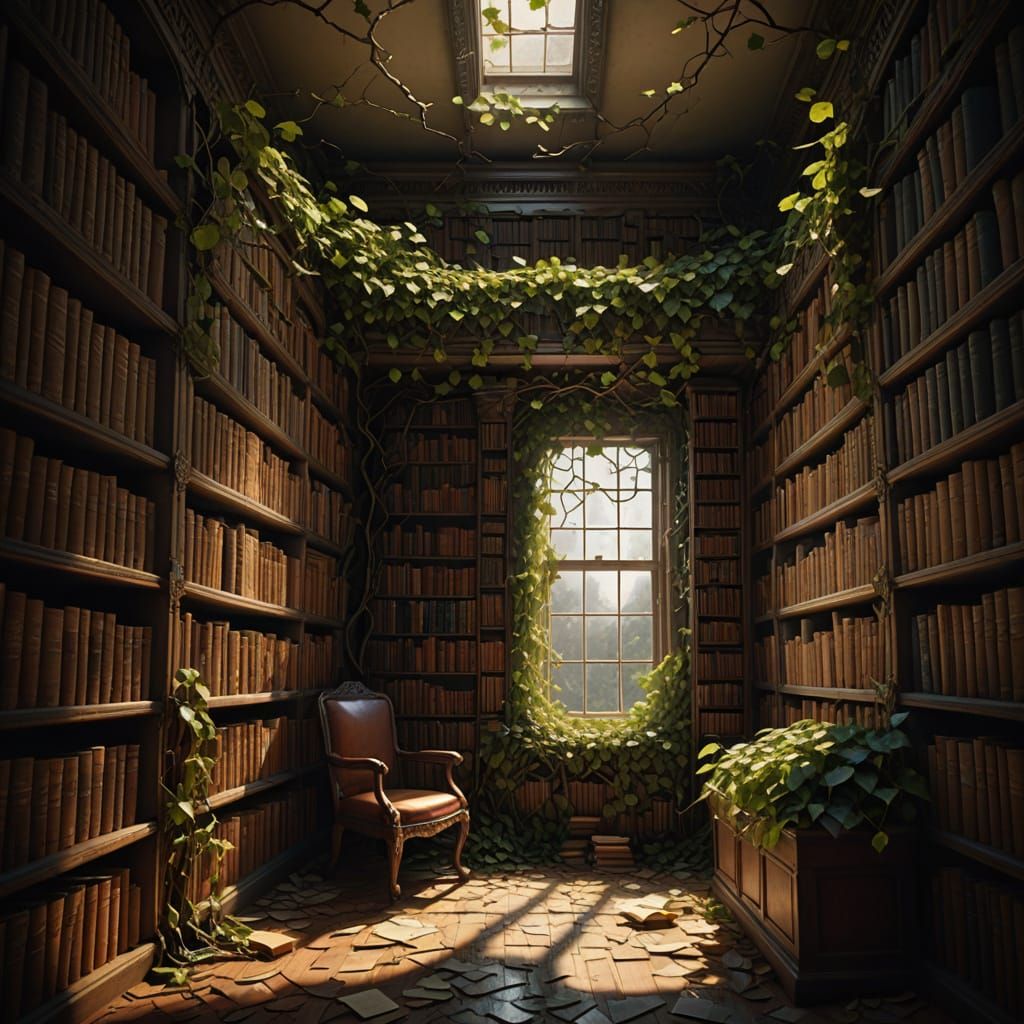 Ivy's Secret: A Library Shelf in Bloom