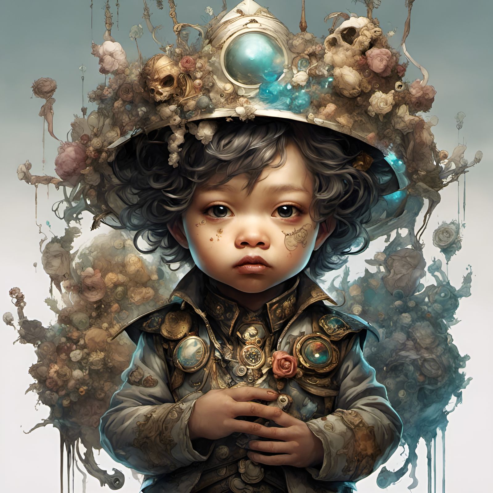 Chibi Baby Portrait in Fantasycore Style