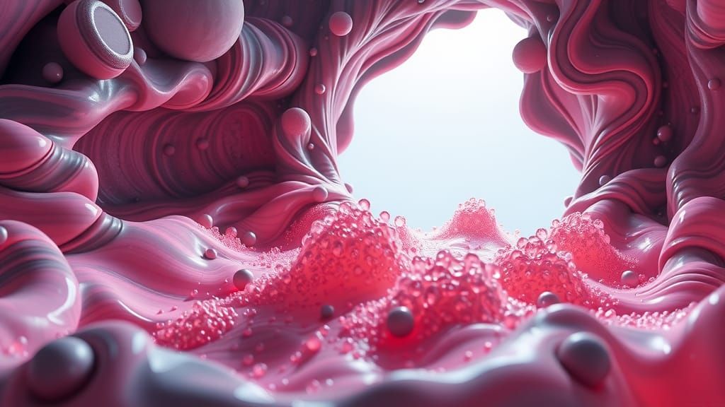 Hyperrealistic Macro Photograph of Organic Sci-Fi Material