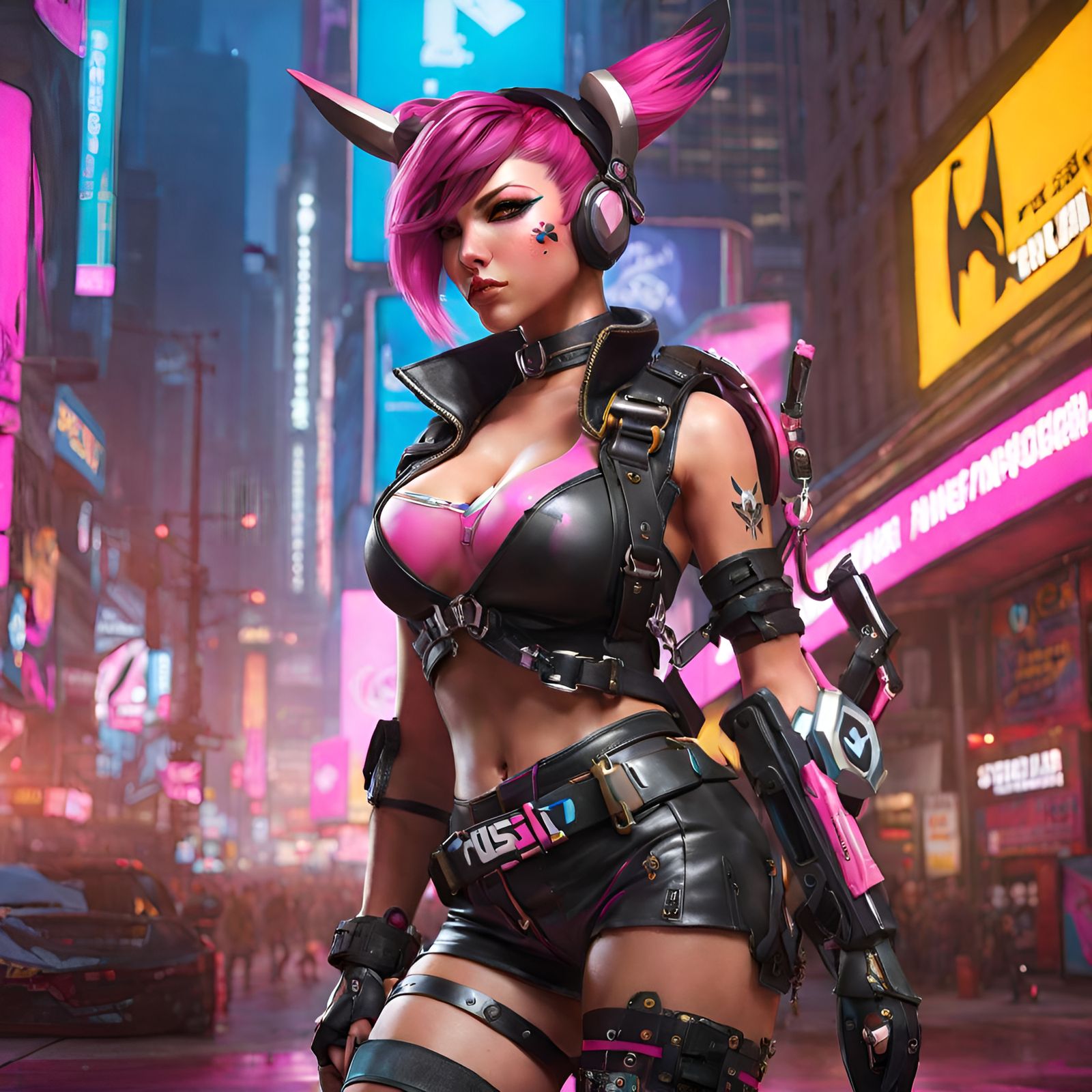 DVA as Punk Delinquent: Hyperdetailed Digital Art