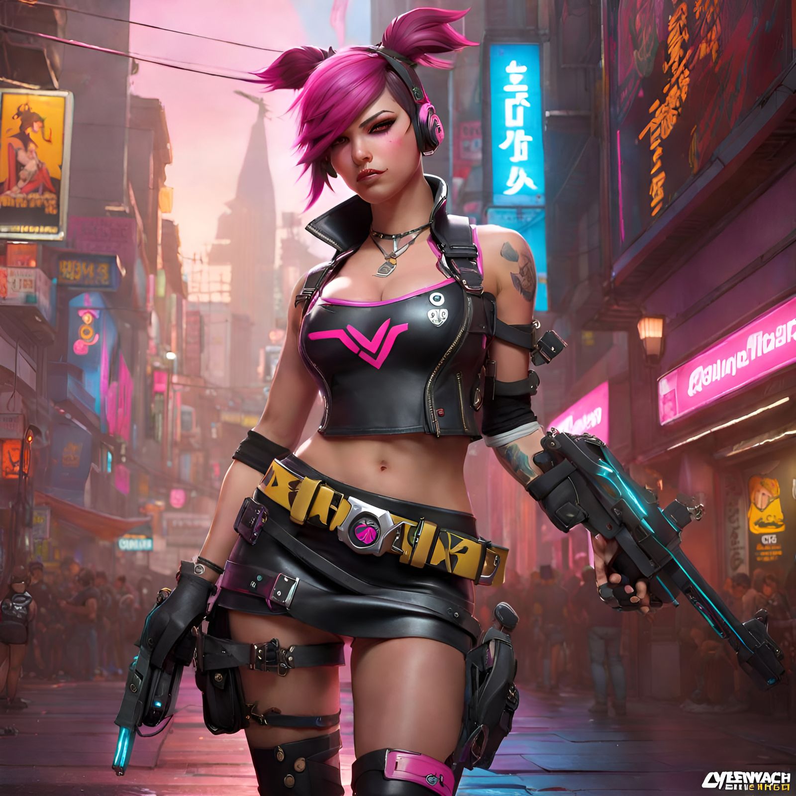 DVA as Punk Delinquent: Hyperdetailed Fantasy Art