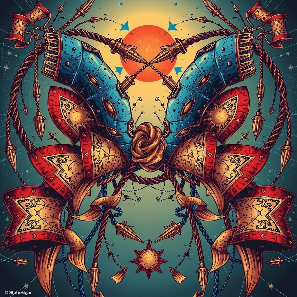 Abstract Swirling and Warping Forms in Motion