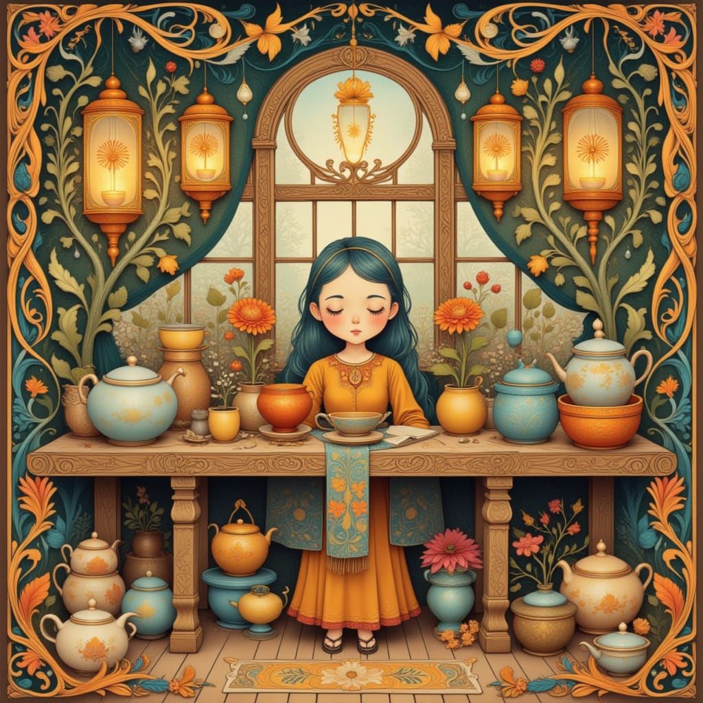 Art Nouveau Village Artisan Enchanting Objects