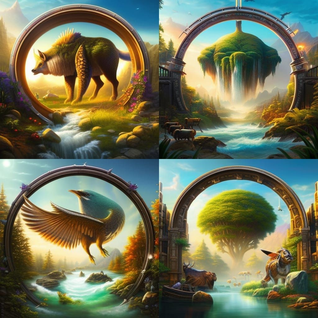 Elegant Creature in Detailed 3D Cinematic Style