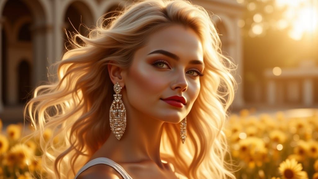 Vogue Model Portrait in Golden Hour Light