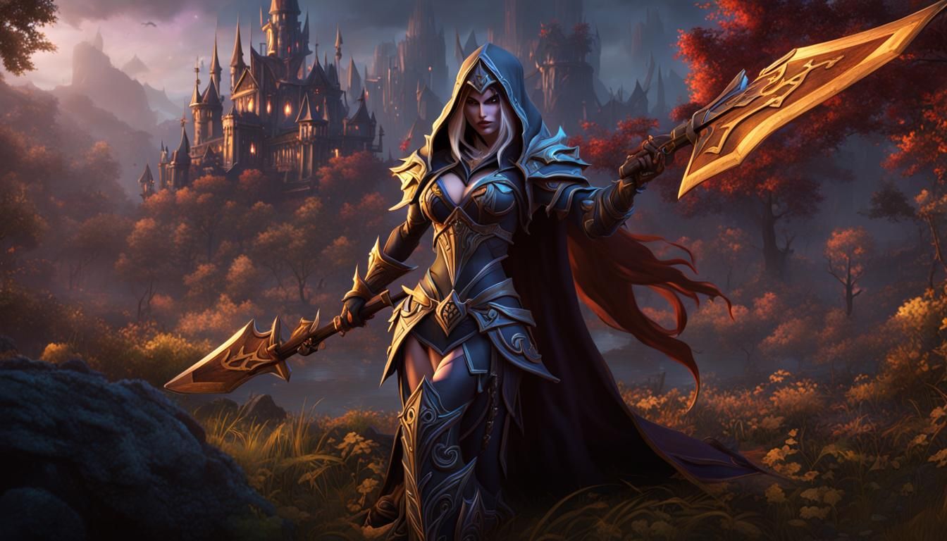 Sylvanas Windrunner: Detailed Matte Painting