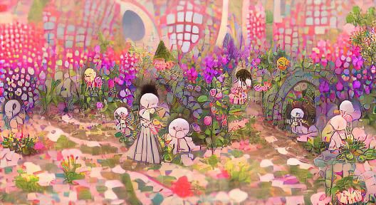 Enchanting Secret Flower Garden Landscape