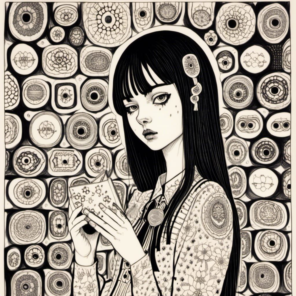 Girl in Art Brut Style