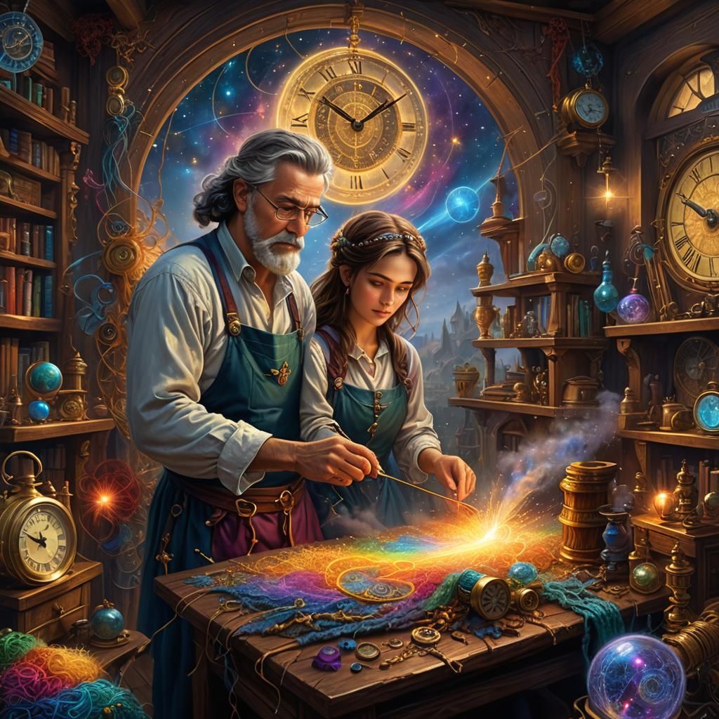 Weaver's Workshop: Colorful Magic Threads in Ethereal Fantas...