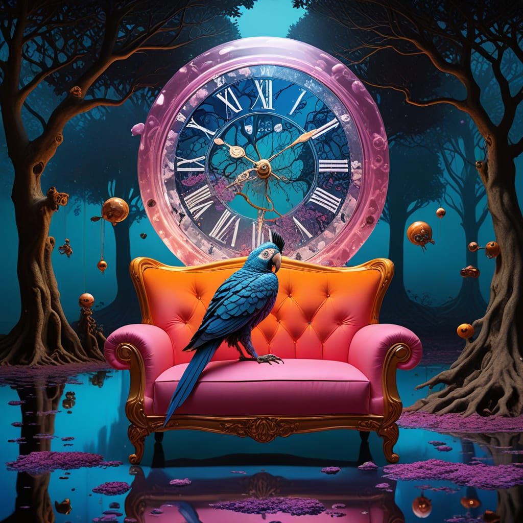 Surrealistic Masterpiece with Giant Potato in Steampunk Drea...