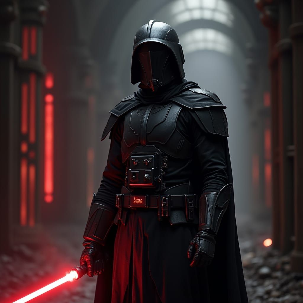 Dark Side Inquisitor in Ominous Chamber